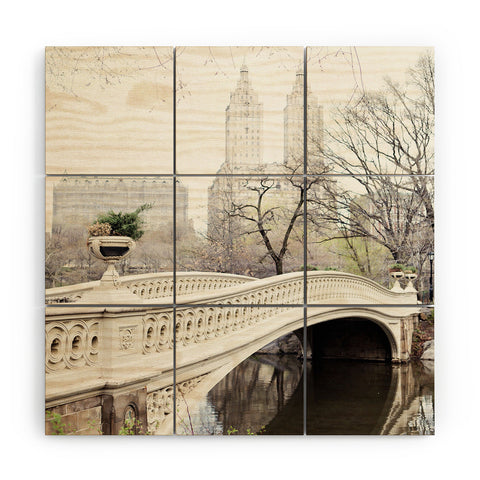 Eye Poetry Photography Bow Bridge in Central Park Wood Wall Mural