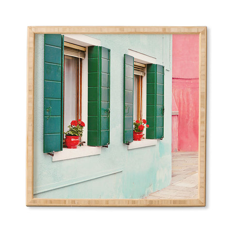 Eye Poetry Photography Burano Pastels Italy Framed Wall Art