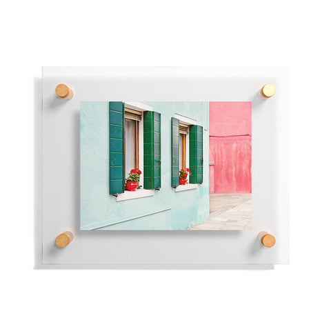Eye Poetry Photography Burano Pastels Italy Floating Acrylic Print