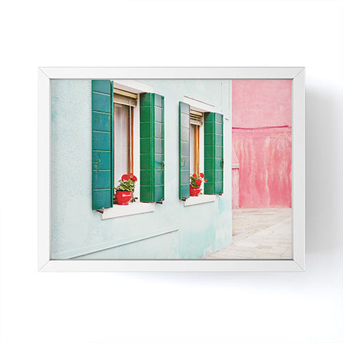 Eye Poetry Photography Burano Pastels Italy Framed Mini Art Print