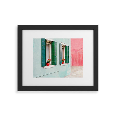 Eye Poetry Photography Burano Pastels Italy Framed Art Print
