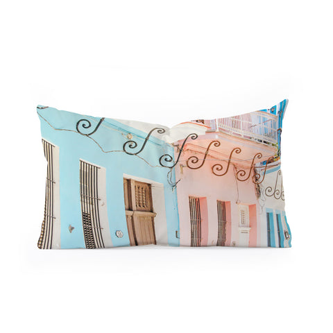 Eye Poetry Photography Caribbean Color Havana Cuba Oblong Throw Pillow
