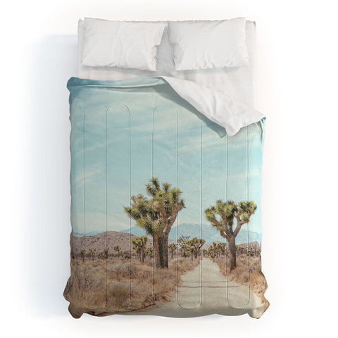 Eye Poetry Photography Desert Path Joshua Tree Lands Comforter