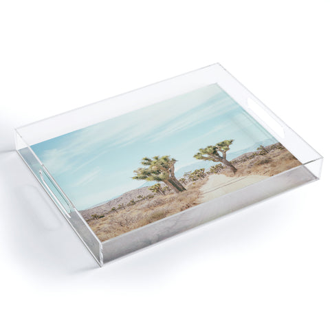 Eye Poetry Photography Desert Path Joshua Tree Lands Acrylic Tray