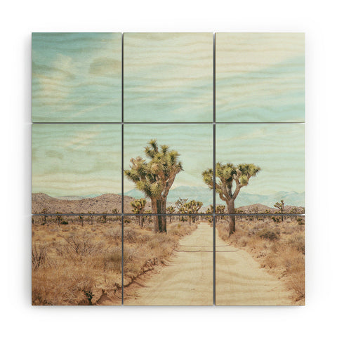 Eye Poetry Photography Desert Path Joshua Tree Lands Wood Wall Mural