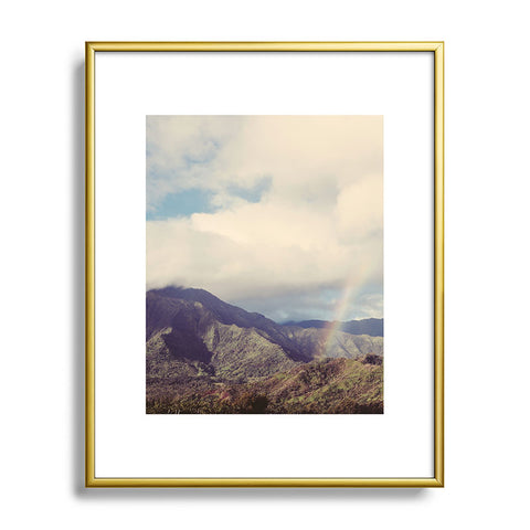 Eye Poetry Photography Kauai Rainbow Hawaii Nature Metal Framed Art Print