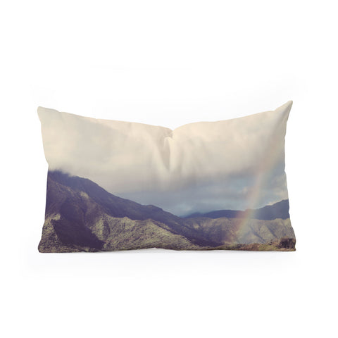 Eye Poetry Photography Kauai Rainbow Hawaii Nature Oblong Throw Pillow