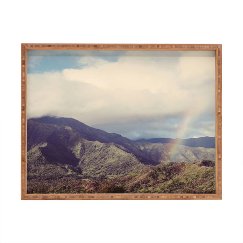 Eye Poetry Photography Kauai Rainbow Hawaii Nature Rectangular Tray