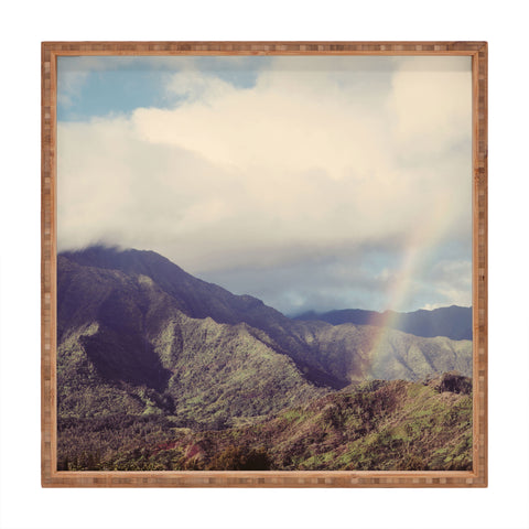 Eye Poetry Photography Kauai Rainbow Hawaii Nature Square Tray