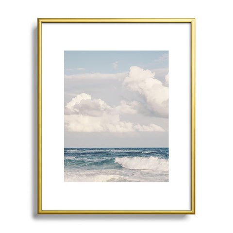 Eye Poetry Photography Ocean Clouds Nature Landscape Metal Framed Art Print