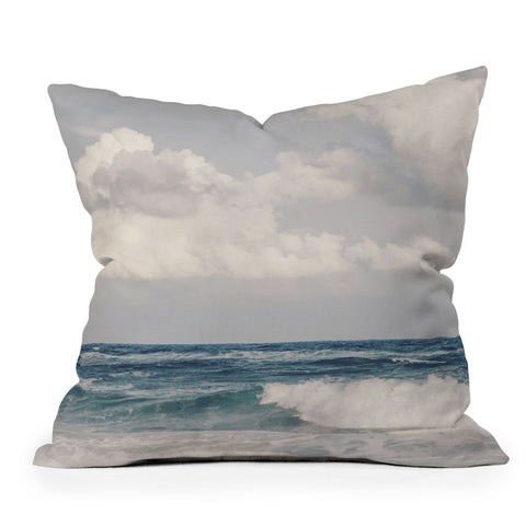 Eye Poetry Photography Ocean Clouds Nature Landscape Throw Pillow