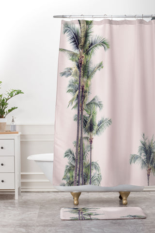 Eye Poetry Photography Palm Trees in La La Land California Shower Curtain And Mat