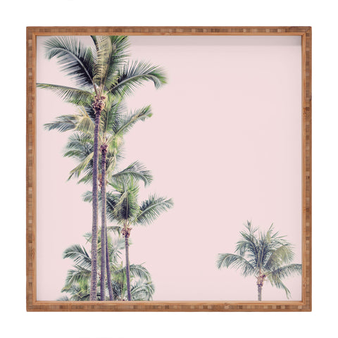 Eye Poetry Photography Palm Trees in La La Land California Square Tray