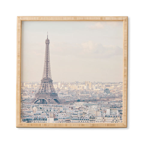 Eye Poetry Photography Paris Skyline Eiffel Tower View Framed Wall Art