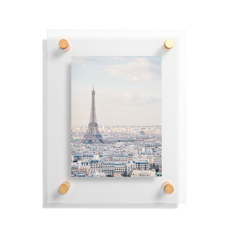 Eye Poetry Photography Paris Skyline Eiffel Tower View Floating Acrylic Print