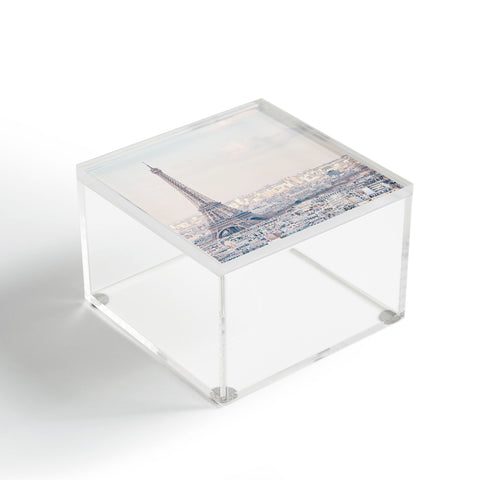 Eye Poetry Photography Paris Skyline Eiffel Tower View Acrylic Box