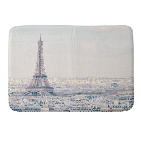 Eye Poetry Photography Paris Skyline Eiffel Tower View Memory Foam Bath Mat