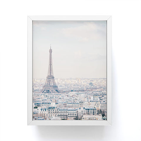 Eye Poetry Photography Paris Skyline Eiffel Tower View Framed Mini Art Print
