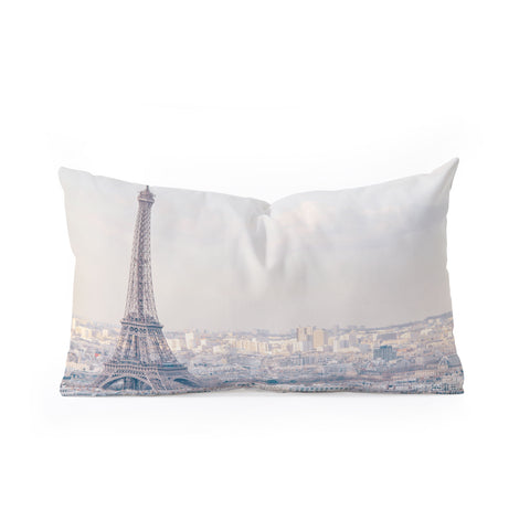 Eye Poetry Photography Paris Skyline Eiffel Tower View Oblong Throw Pillow