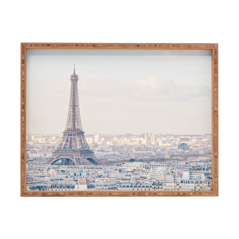 Eye Poetry Photography Paris Skyline Eiffel Tower View Rectangular Tray