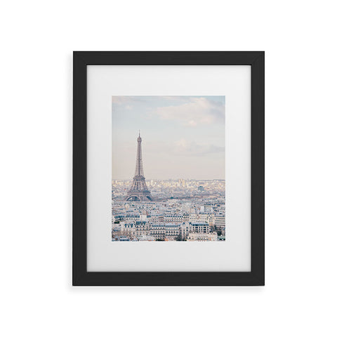 Eye Poetry Photography Paris Skyline Eiffel Tower View Framed Art Print