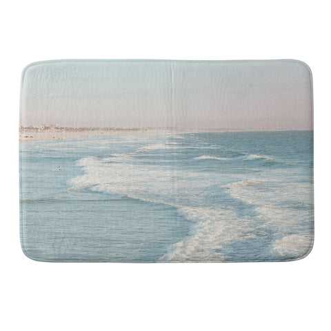 Eye Poetry Photography Santa Monica California Beach Memory Foam Bath Mat