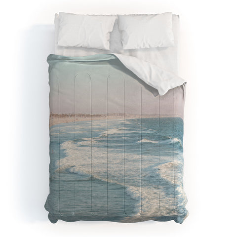 Eye Poetry Photography Santa Monica California Beach Comforter