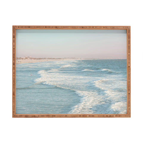 Eye Poetry Photography Santa Monica California Beach Rectangular Tray