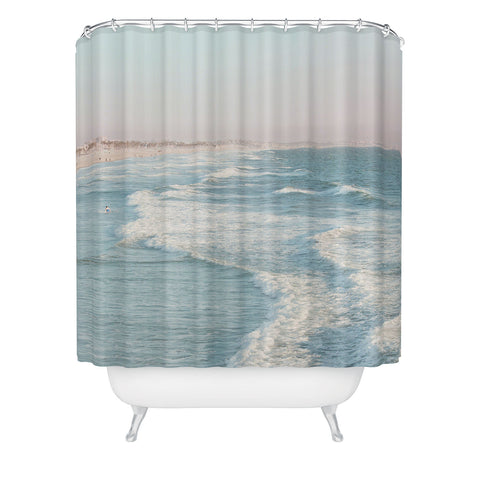 Eye Poetry Photography Santa Monica California Beach Shower Curtain