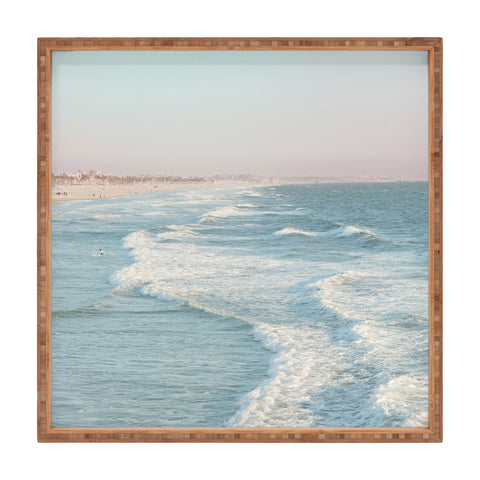 Eye Poetry Photography Santa Monica California Beach Square Tray