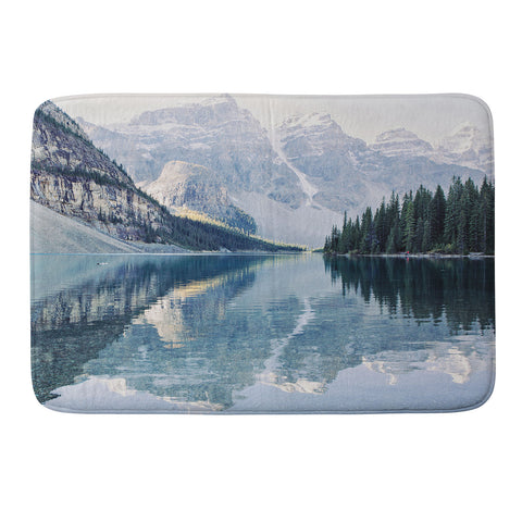 Eye Poetry Photography Sunrise Reflections Moraine Lake Banff Mountain Memory Foam Bath Mat
