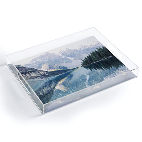 Eye Poetry Photography Sunrise Reflections Moraine Lake Banff Mountain Acrylic Tray