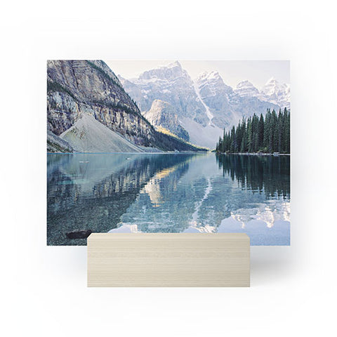 Eye Poetry Photography Sunrise Reflections Moraine Lake Banff Mountain Mini Art Print