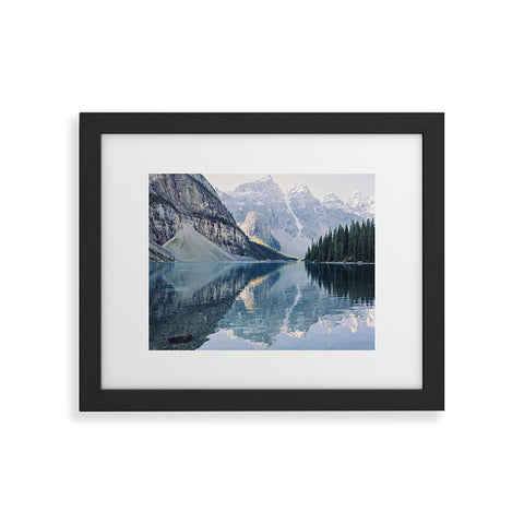 Eye Poetry Photography Sunrise Reflections Moraine Lake Banff Mountain Framed Art Print