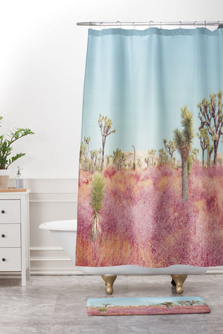 Eye Poetry Photography Surreal Desert Joshua Tree Shower Curtain And Mat