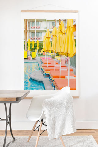 Eye Poetry Photography Swimming in Palm Springs Art Print And Hanger