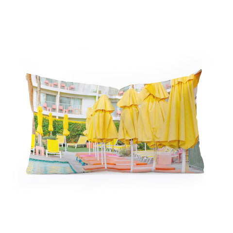 Eye Poetry Photography Swimming in Palm Springs Oblong Throw Pillow