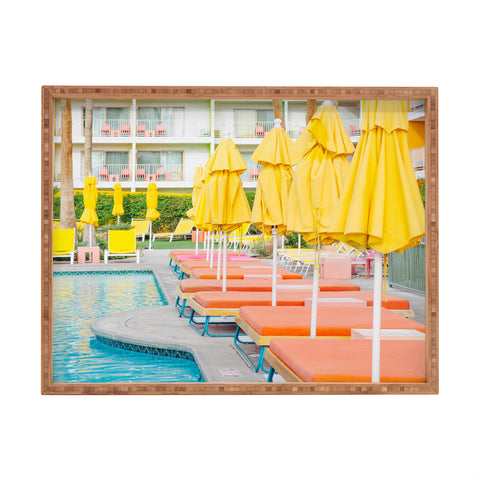 Eye Poetry Photography Swimming in Palm Springs Rectangular Tray