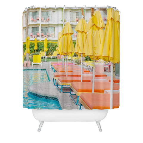 Eye Poetry Photography Swimming in Palm Springs Shower Curtain