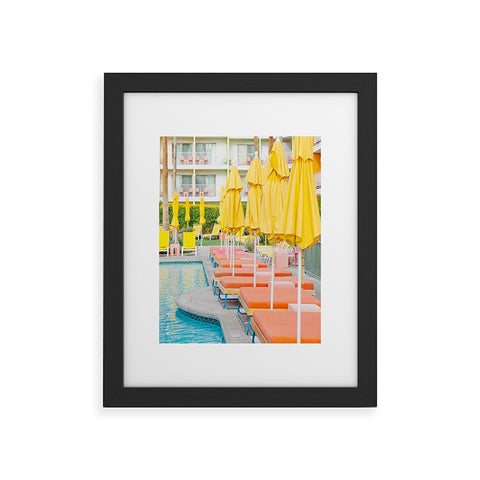 Eye Poetry Photography Swimming in Palm Springs Framed Art Print