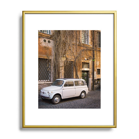 Eye Poetry Photography Trastevere Street Metal Framed Art Print
