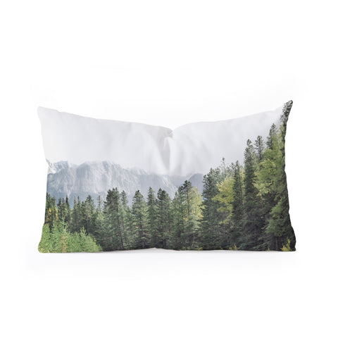 Eye Poetry Photography Treeline Nature and Landscape Oblong Throw Pillow