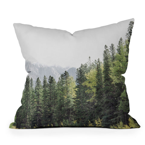Eye Poetry Photography Treeline Nature and Landscape Throw Pillow