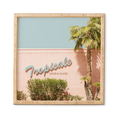 Eye Poetry Photography Tropicale Lounge Retro Palm Springs Framed Wall Art