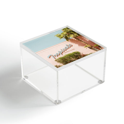 Eye Poetry Photography Tropicale Lounge Retro Palm Springs Acrylic Box