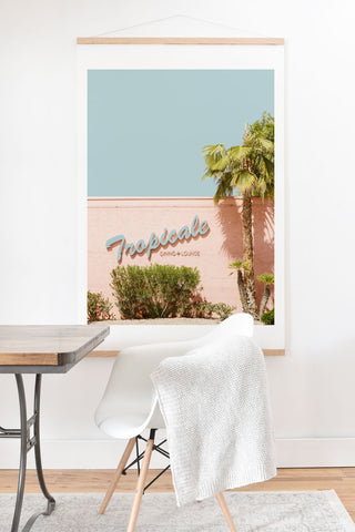 Eye Poetry Photography Tropicale Lounge Retro Palm Springs Art Print And Hanger