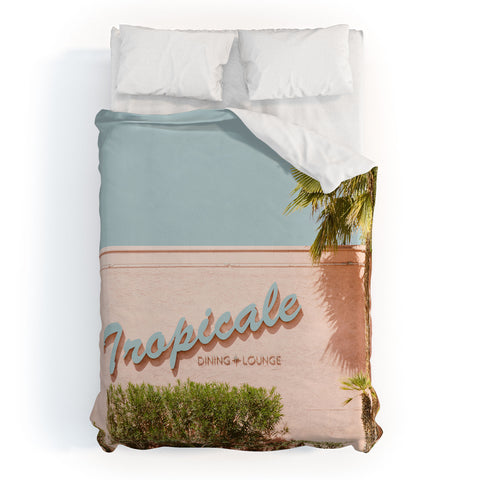Eye Poetry Photography Tropicale Lounge Retro Palm Springs Duvet Cover