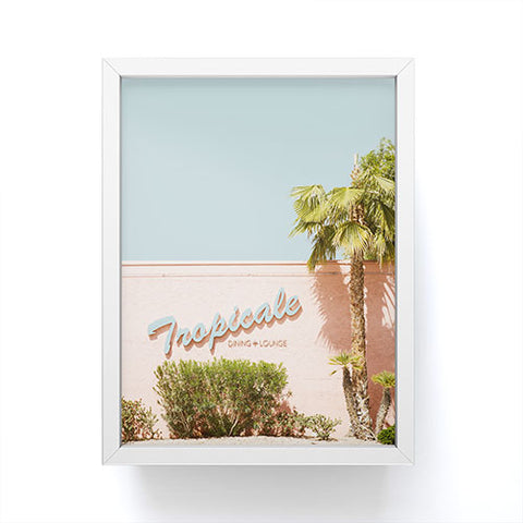 Eye Poetry Photography Tropicale Lounge Retro Palm Springs Framed Mini Art Print