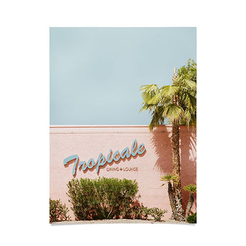 Eye Poetry Photography Tropicale Lounge Retro Palm Springs Poster