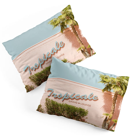 Eye Poetry Photography Tropicale Lounge Retro Palm Springs Pillow Shams